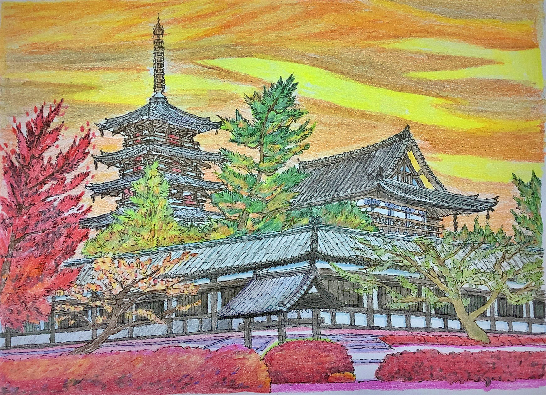 奈良県法隆寺